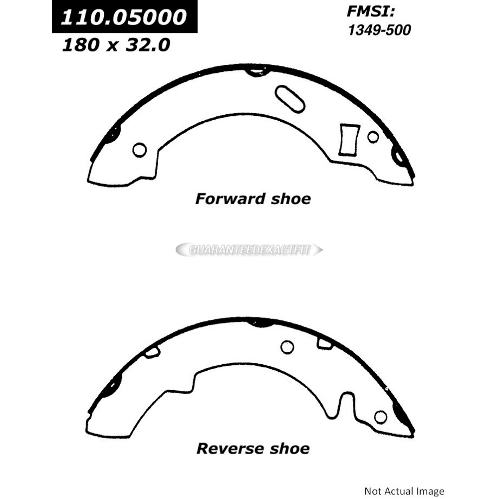 1982 Mercury Lynx Brake Shoe Set