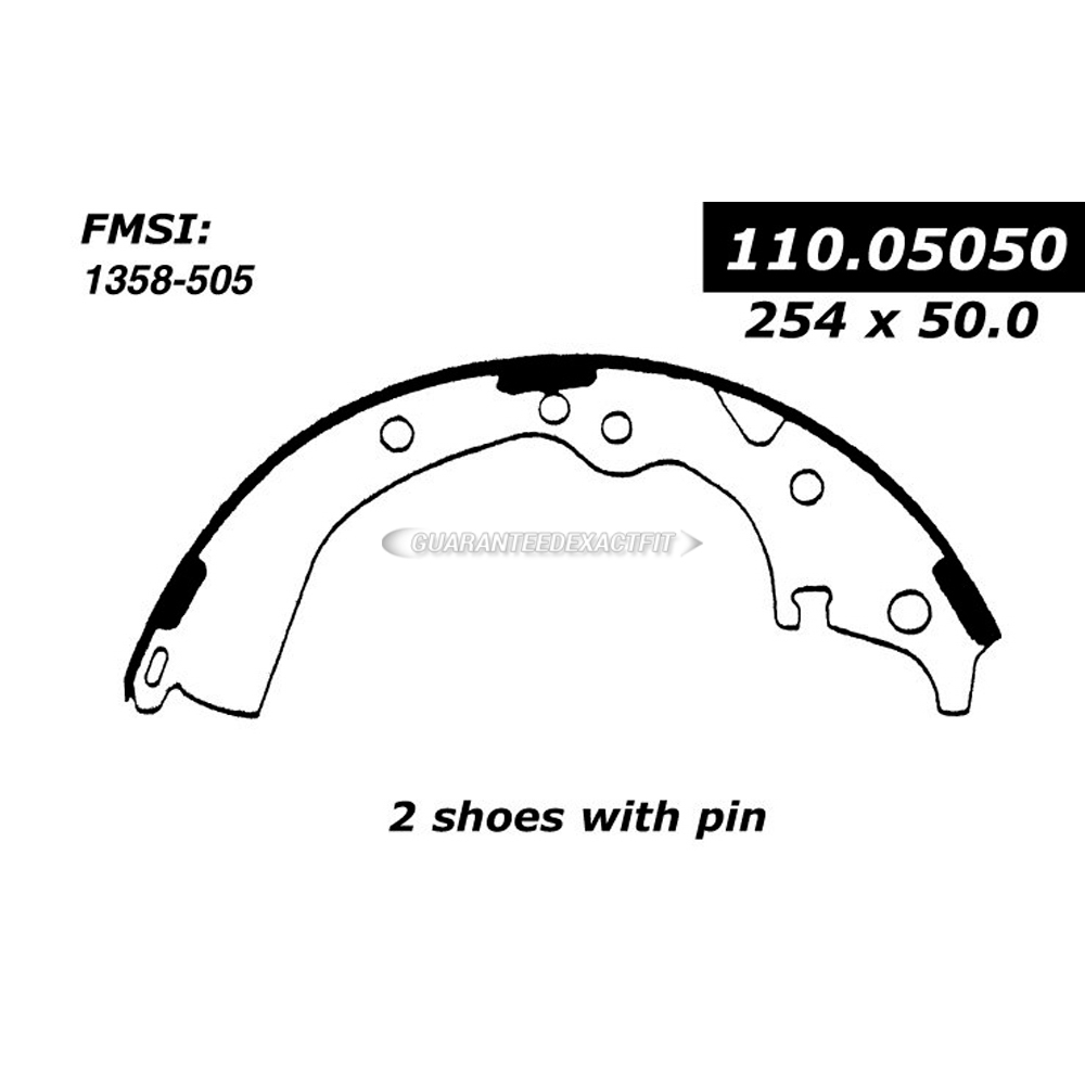 1987 Toyota Van Brake Shoe Set