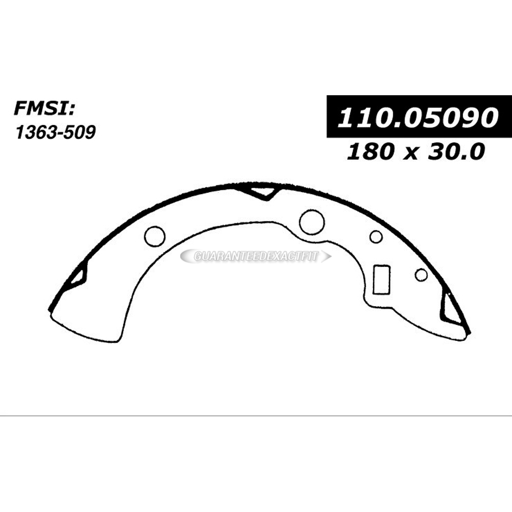 1982 Mazda GLC Brake Shoe Set