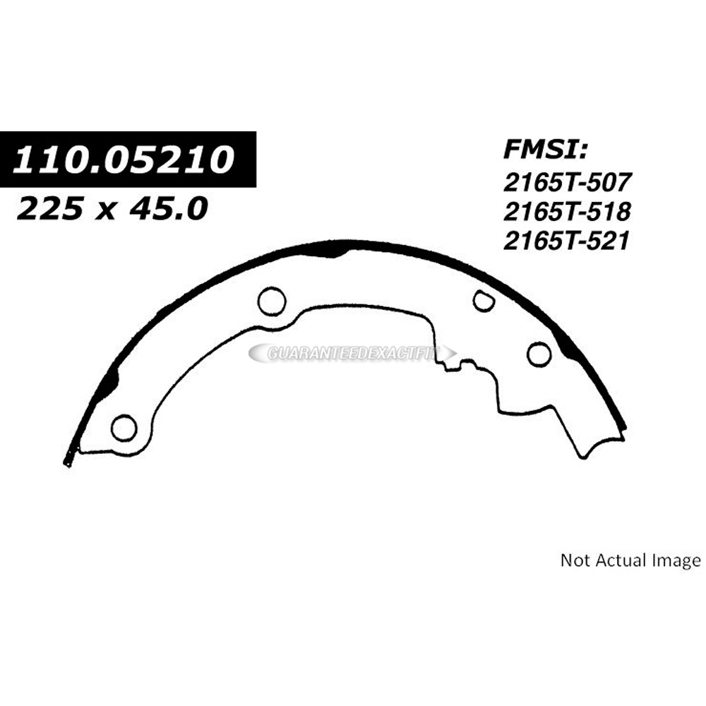 1982 Oldsmobile Cutlass Ciera Brake Shoe Set