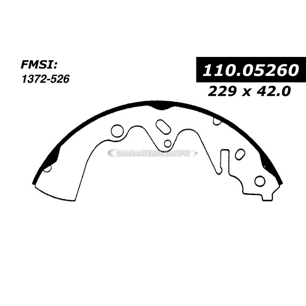 1982 Mazda 626 Brake Shoe Set