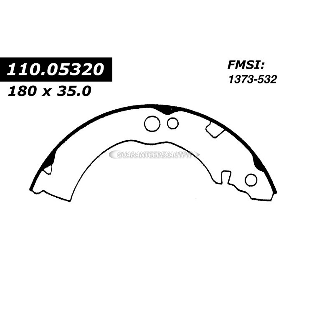 1982 Nissan Sentra Brake Shoe Set