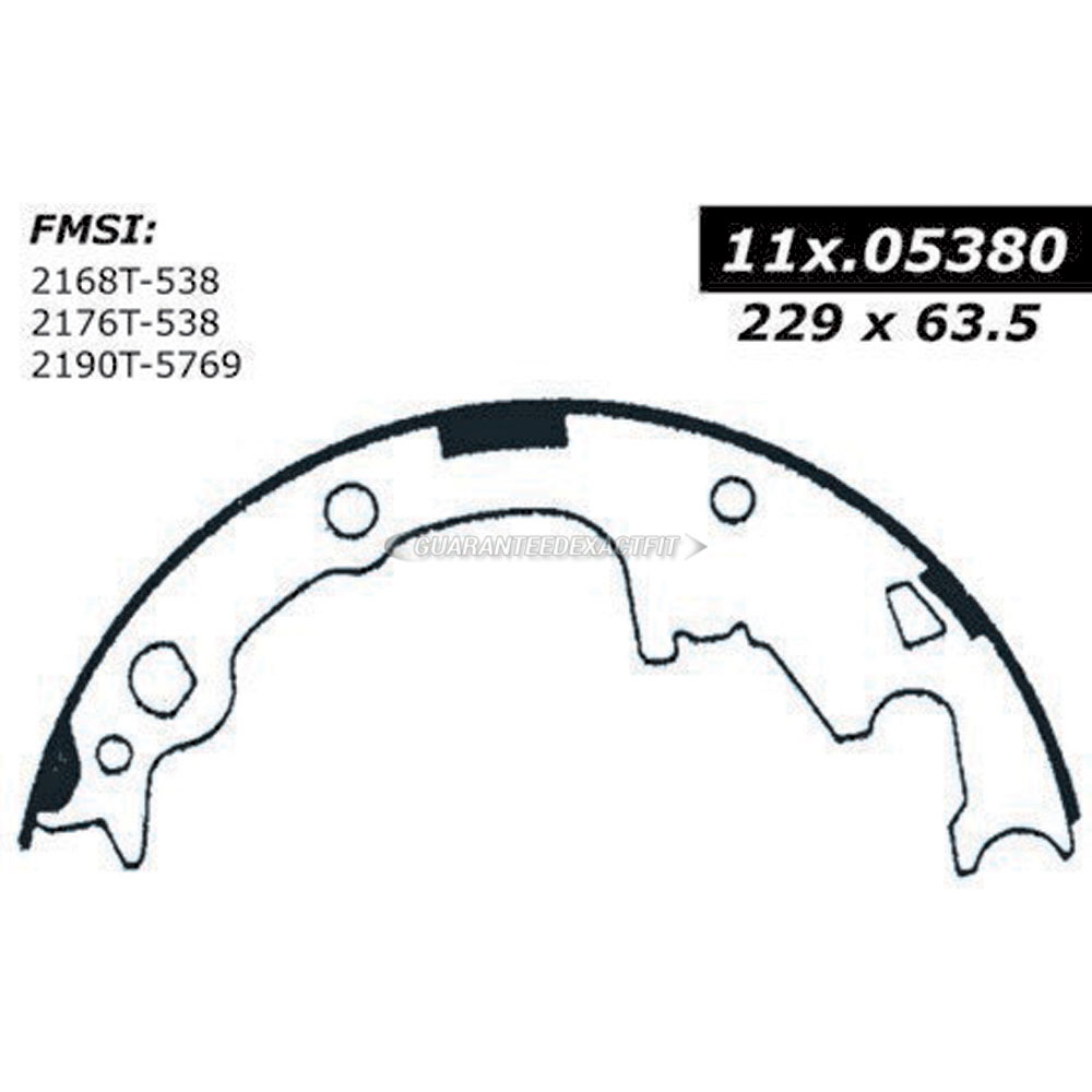 1987 Dodge Mini Ram Brake Shoe Set