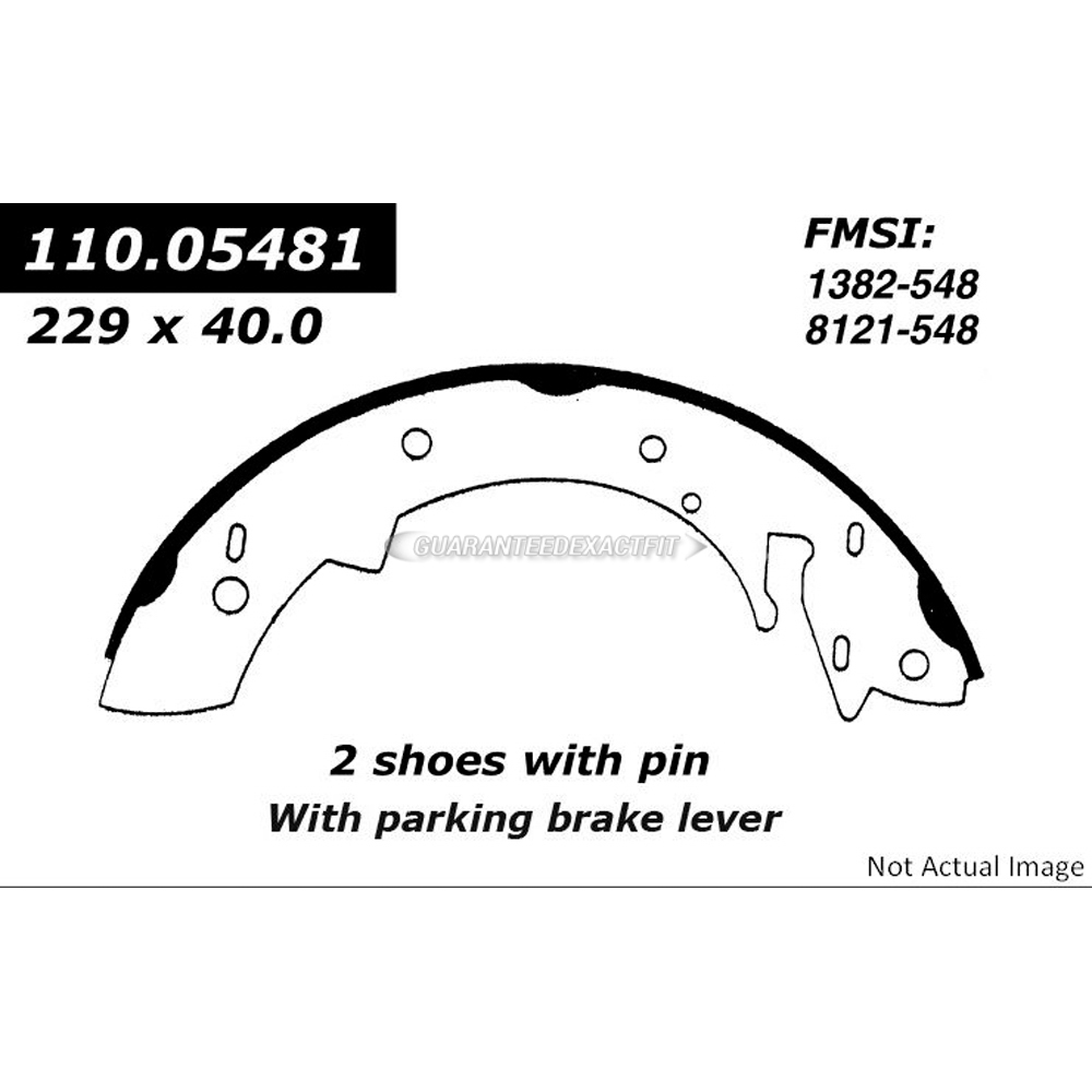 1989 Eagle Medallion Brake Shoe Set