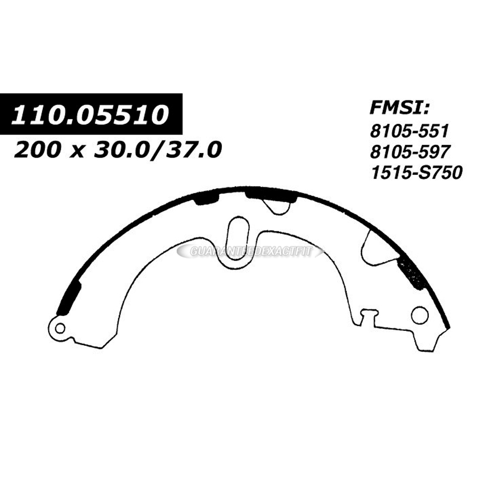 1987 Chevrolet Nova Brake Shoe Set