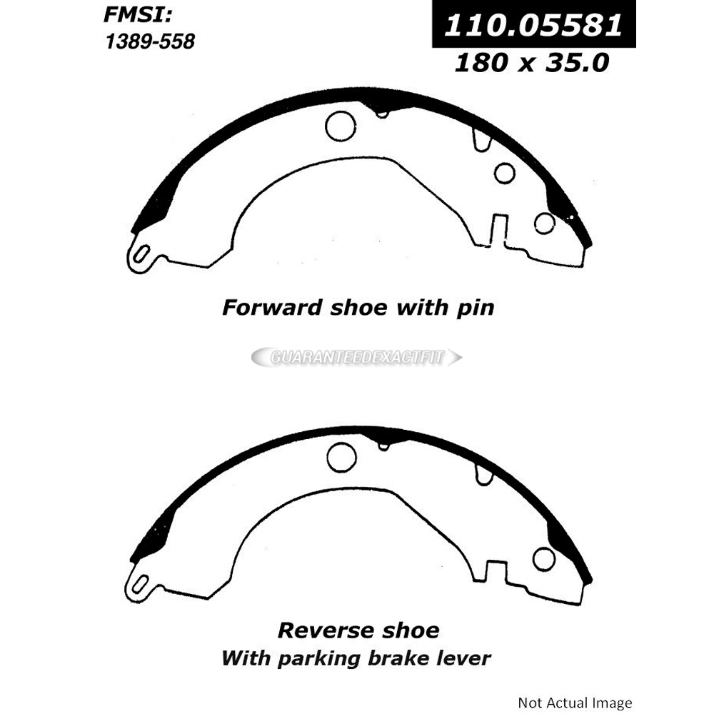 1990 Eagle Summit Brake Shoe Set