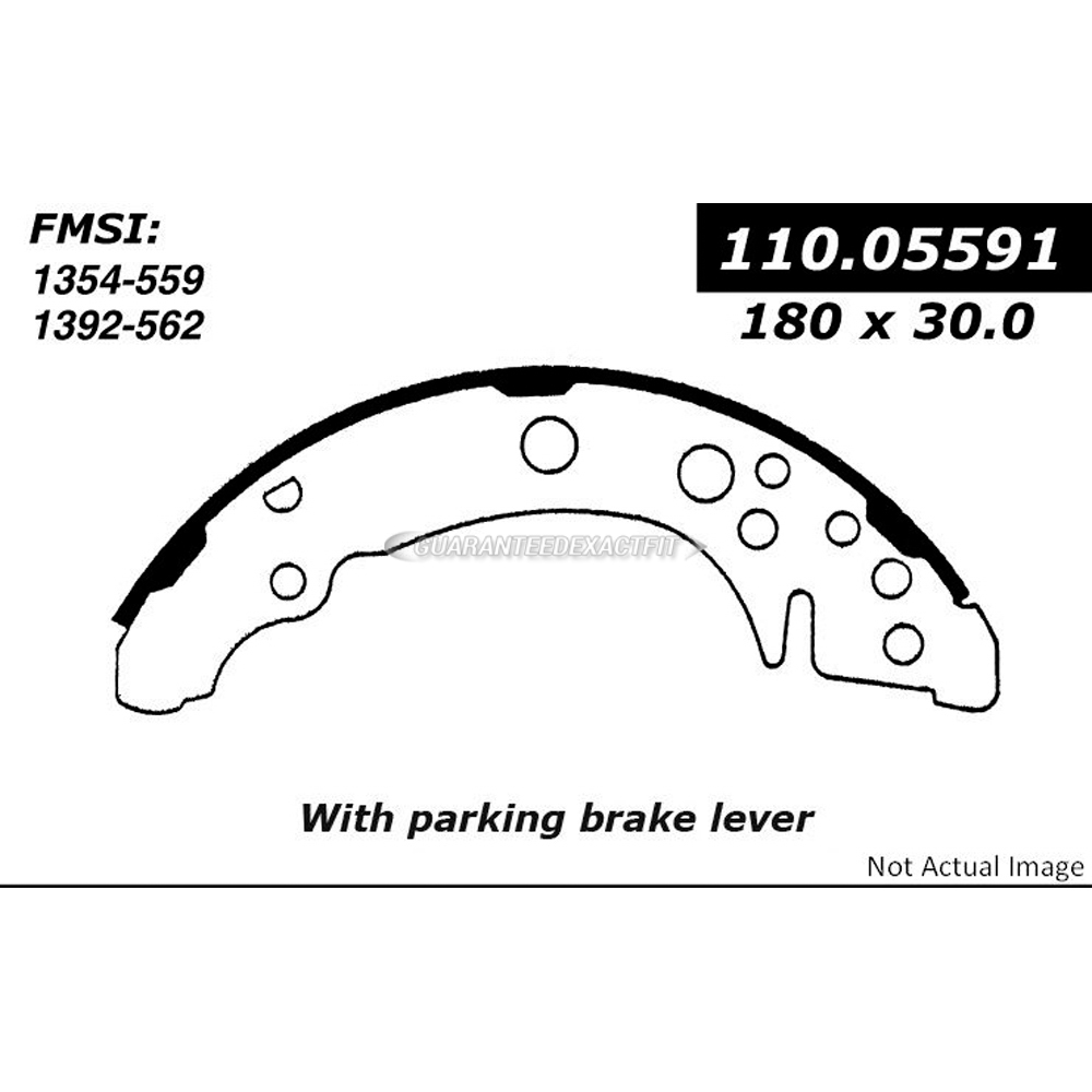Volkswagen rabbit convertible brake shoe set