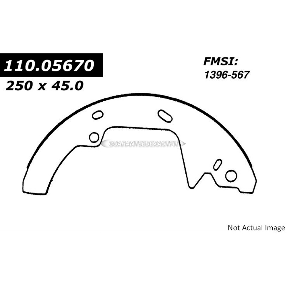 1987 Mercury Sable Brake Shoe Set