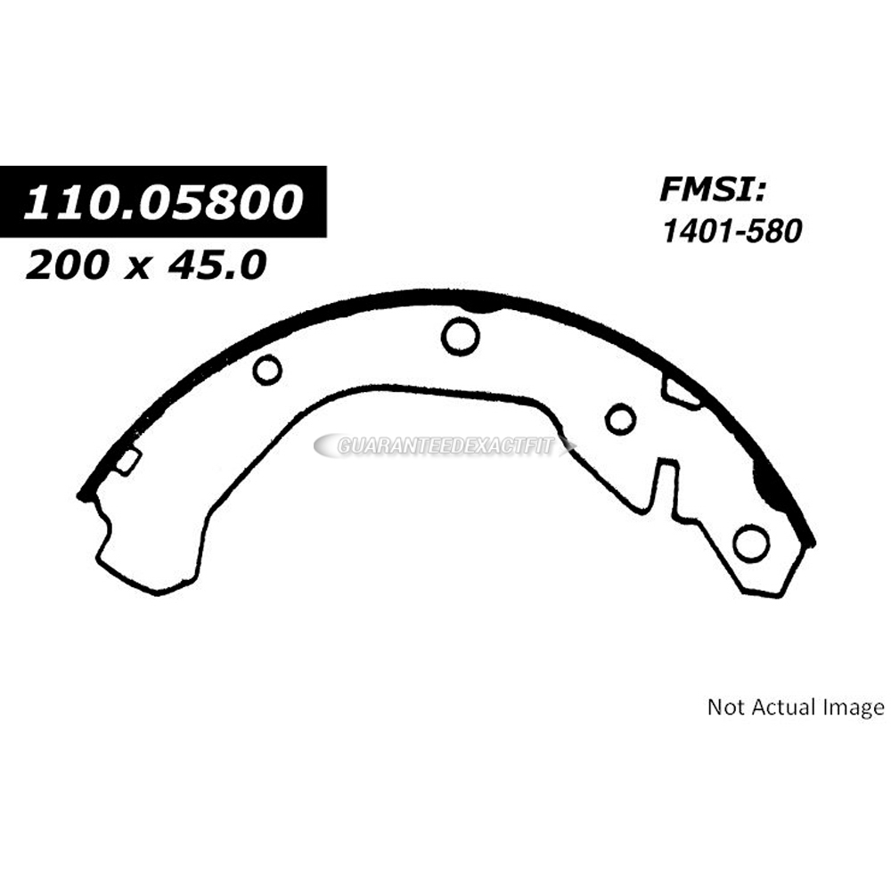1987 Chevrolet Beretta Brake Shoe Set