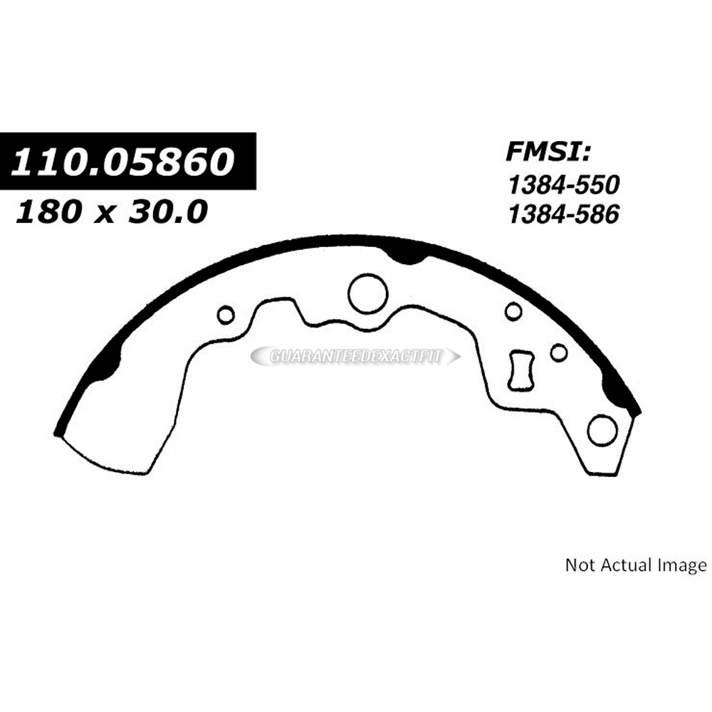 1987 Chevrolet Sprint Brake Shoe Set