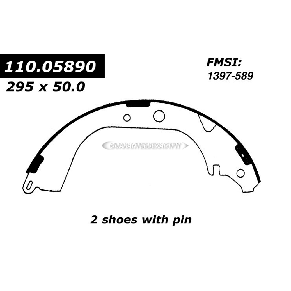 2000 Toyota 4Runner Brake Shoe Set