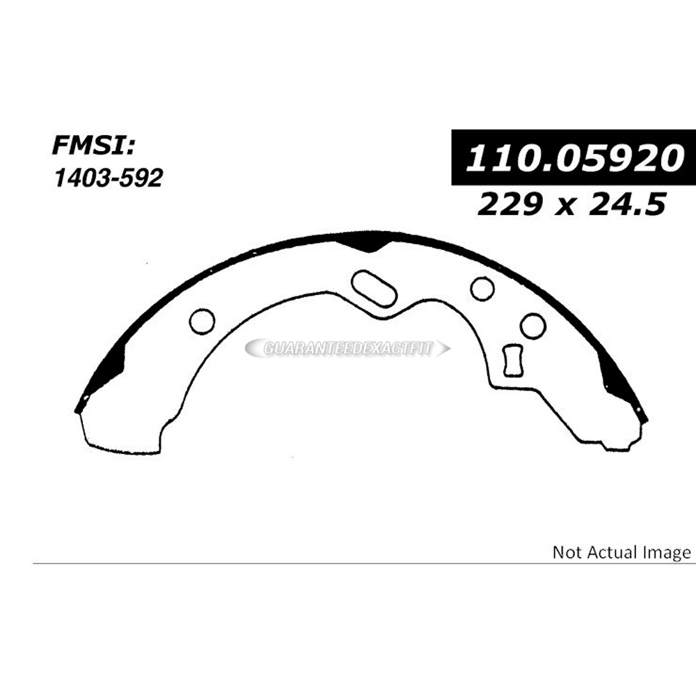 1987 Mazda 323 Brake Shoe Set
