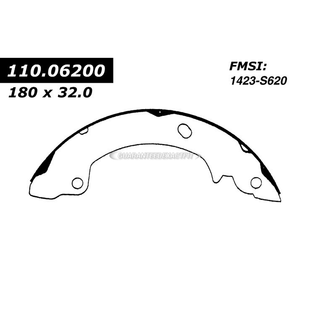 1990 Hyundai Excel Brake Shoe Set
