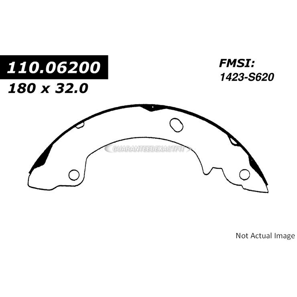 1990 Hyundai Excel Brake Shoe Set