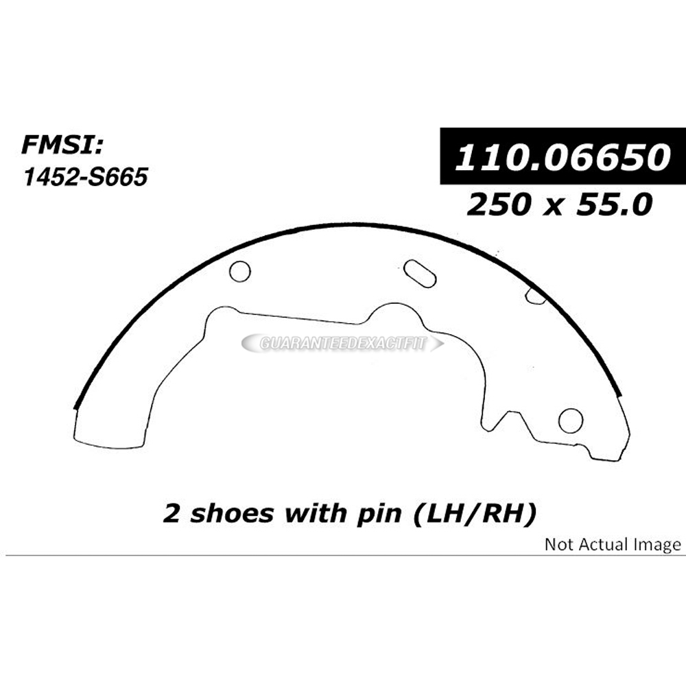 1997 Nissan quest brake shoe set 