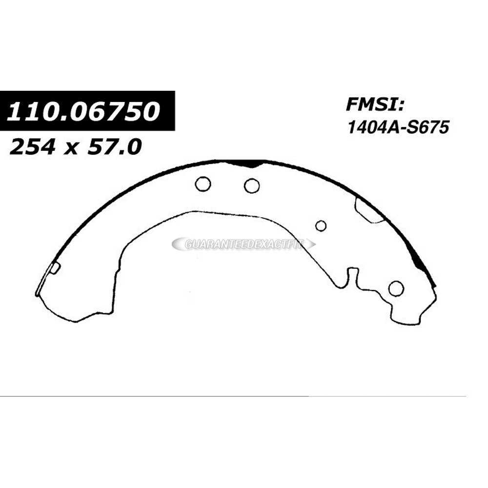 2000 Gmc Yukon Brake Shoe Set