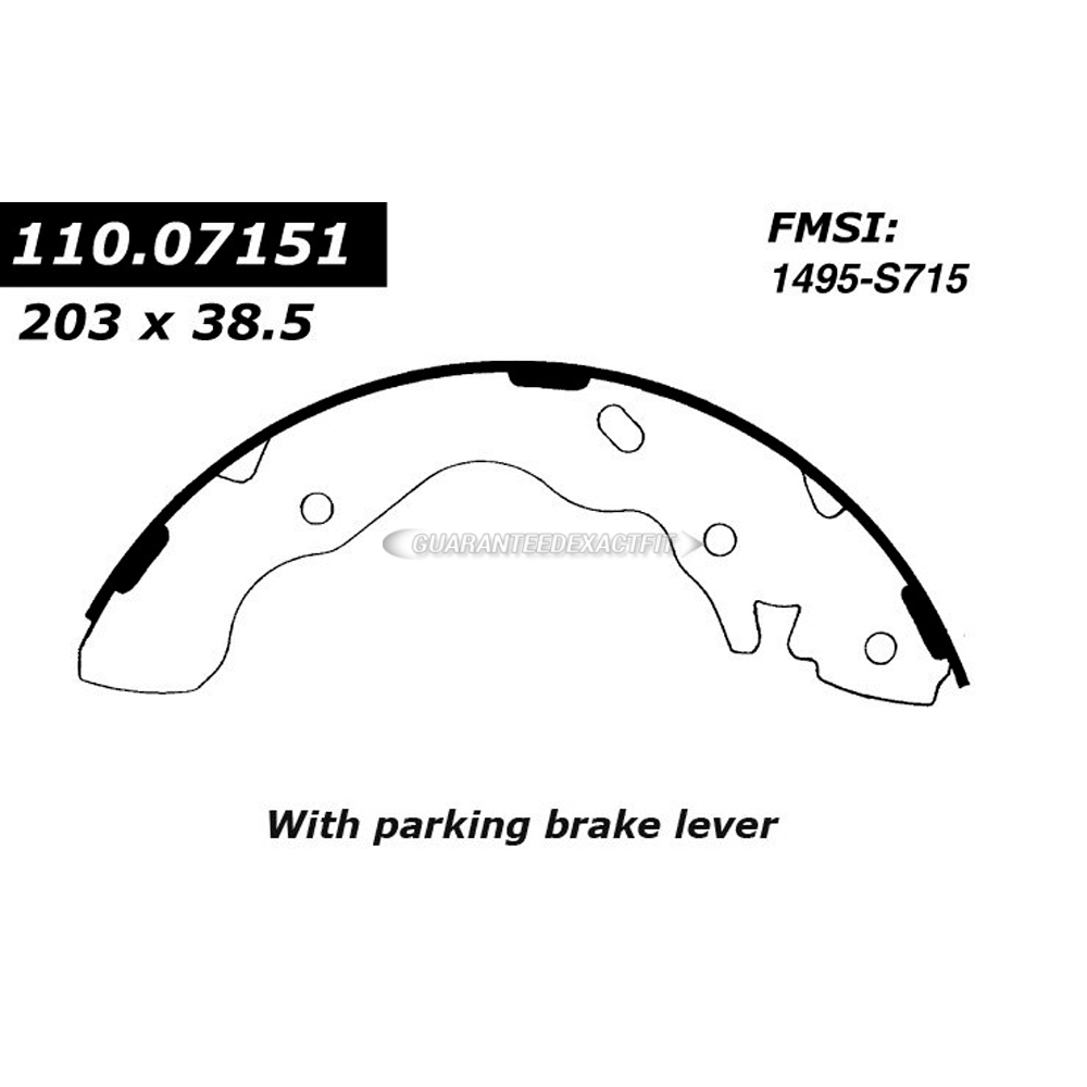 2004 Hyundai Accent Brake Shoe Set