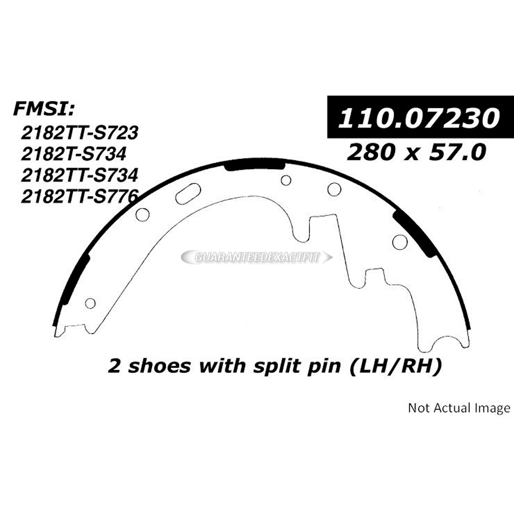 2000 Dodge Durango Brake Shoe Set