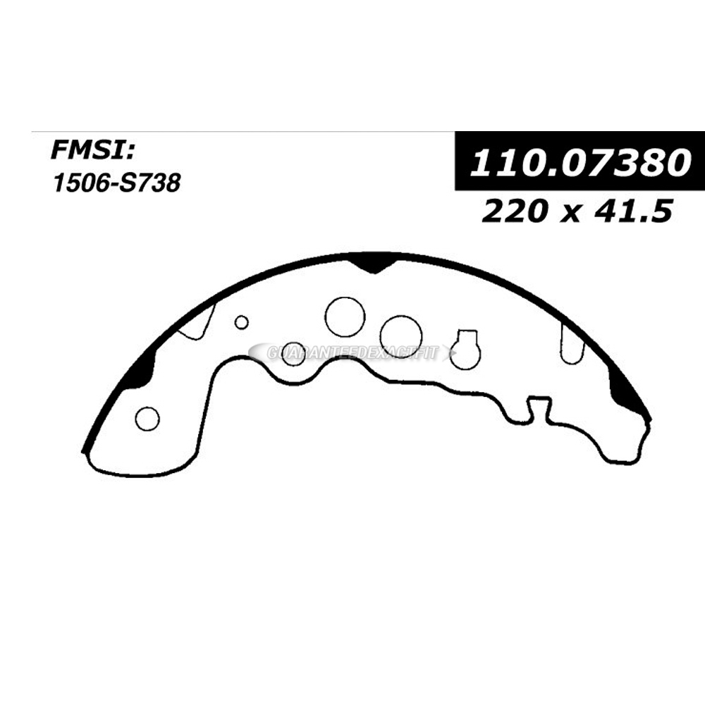 2000 Chevrolet Tracker Brake Shoe Set