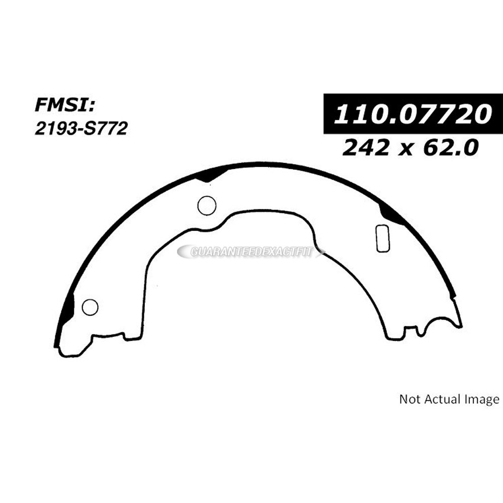 2000 Ford F53 parking brake shoe 