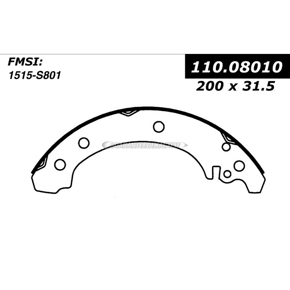 2004 Toyota Corolla Brake Shoe Set