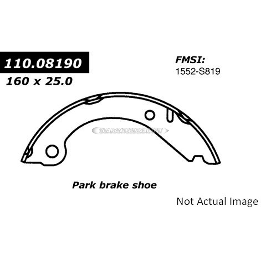  Volvo 244 Parking Brake Shoe 