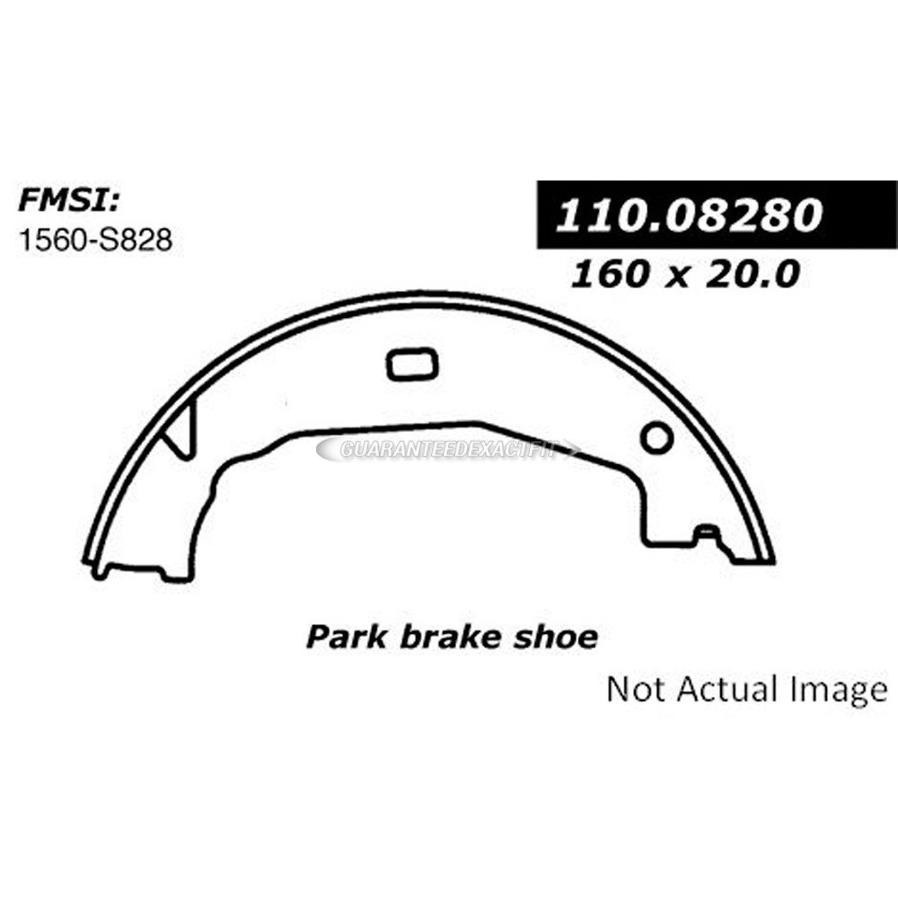 2015 Bmw 328d parking brake shoe 