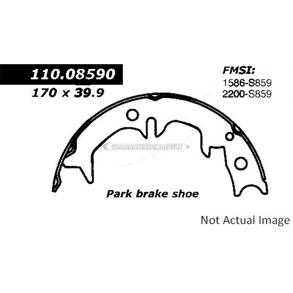2005 Lexus ES330 Parking Brake Shoe 