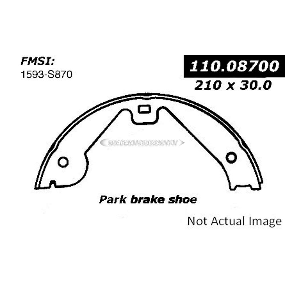 2013 Audi Q7 Parking Brake Shoe 