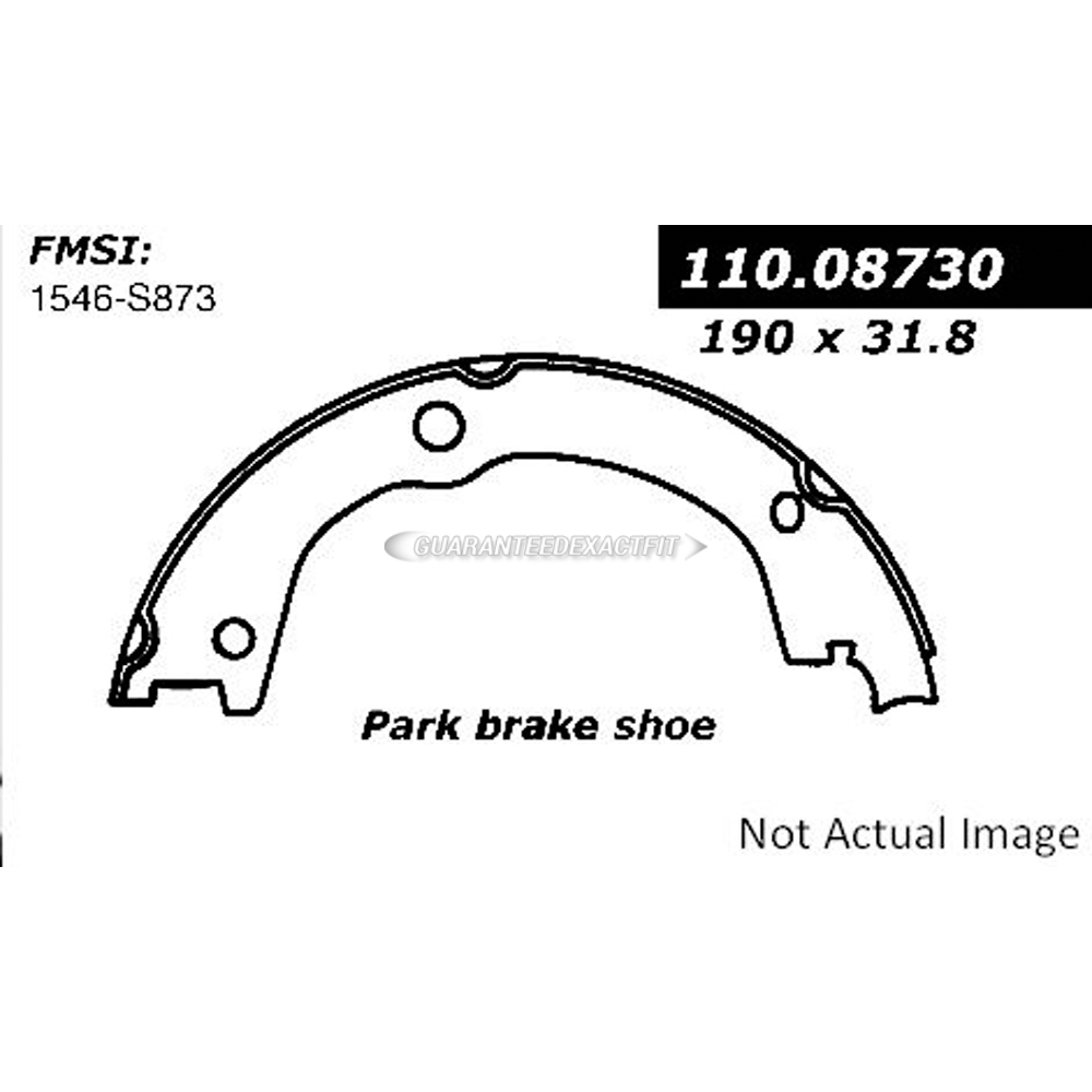  Hyundai azera parking brake shoe 