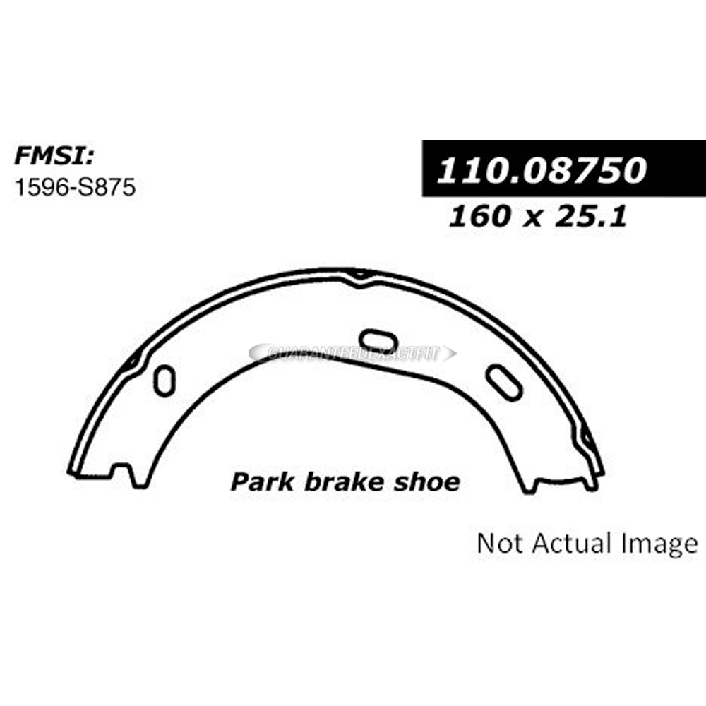 Centric Parts 111.08750 Parking Brake Shoe