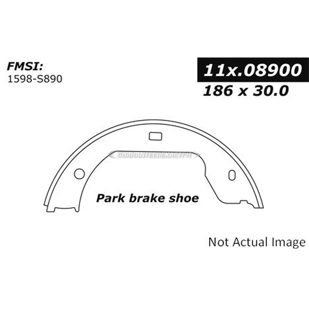  Bmw 535i GT xDrive Parking Brake Shoe 