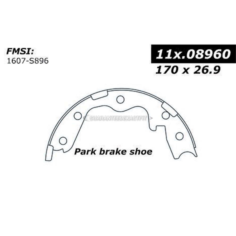 Centric Parts 111.08960 Parking Brake Shoe