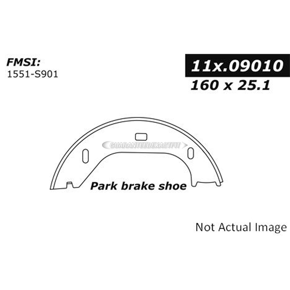 1993 Bmw 318i Parking Brake Shoe 