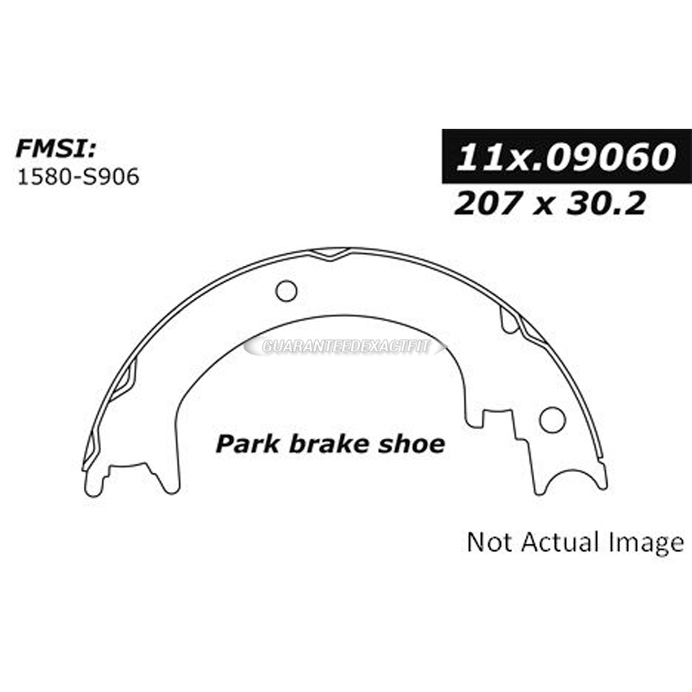 2014 Lexus Rx450h parking brake shoe 