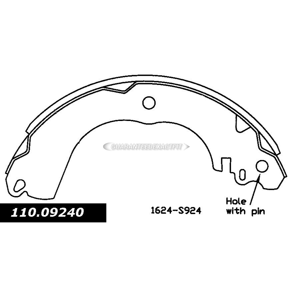 2014 Mitsubishi Lancer Brake Shoe Set