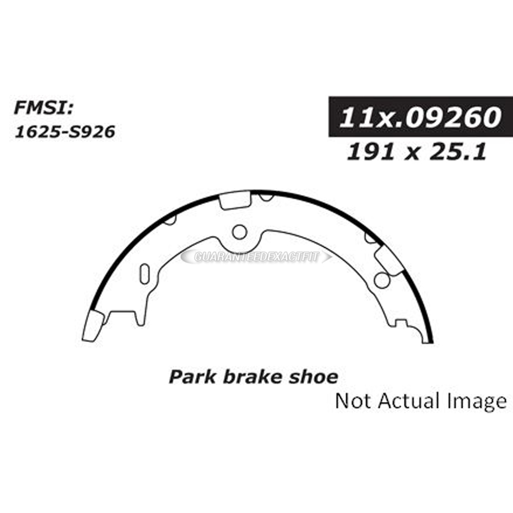 2012 Lexus LS460 Parking Brake Shoe 