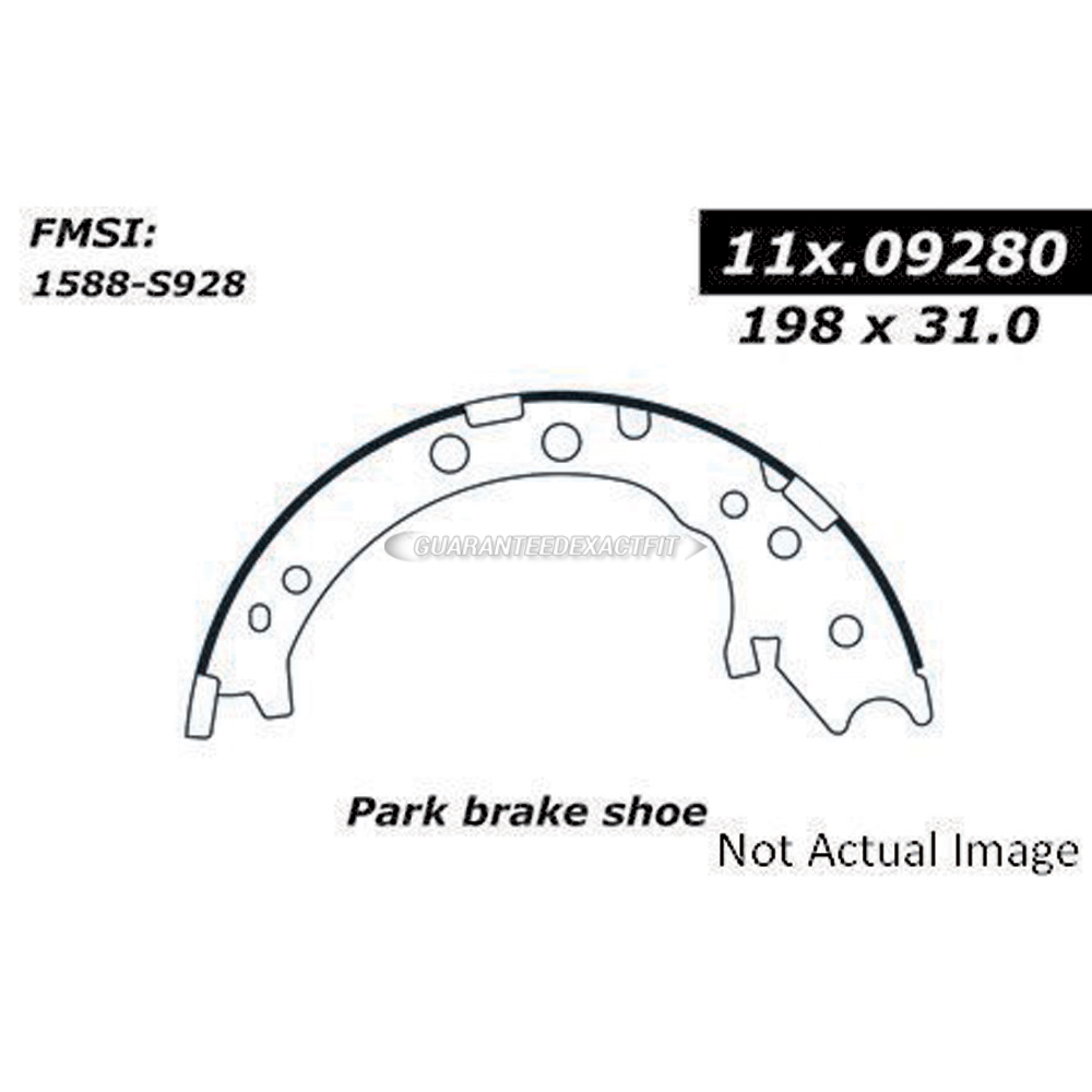  Acura rdx parking brake shoe 