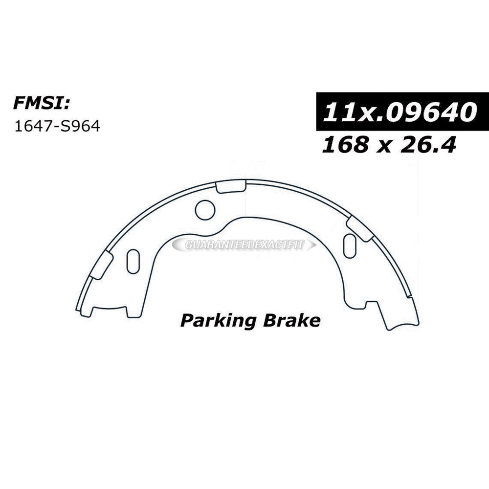 Centric Parts 111.09640 Parking Brake Shoe