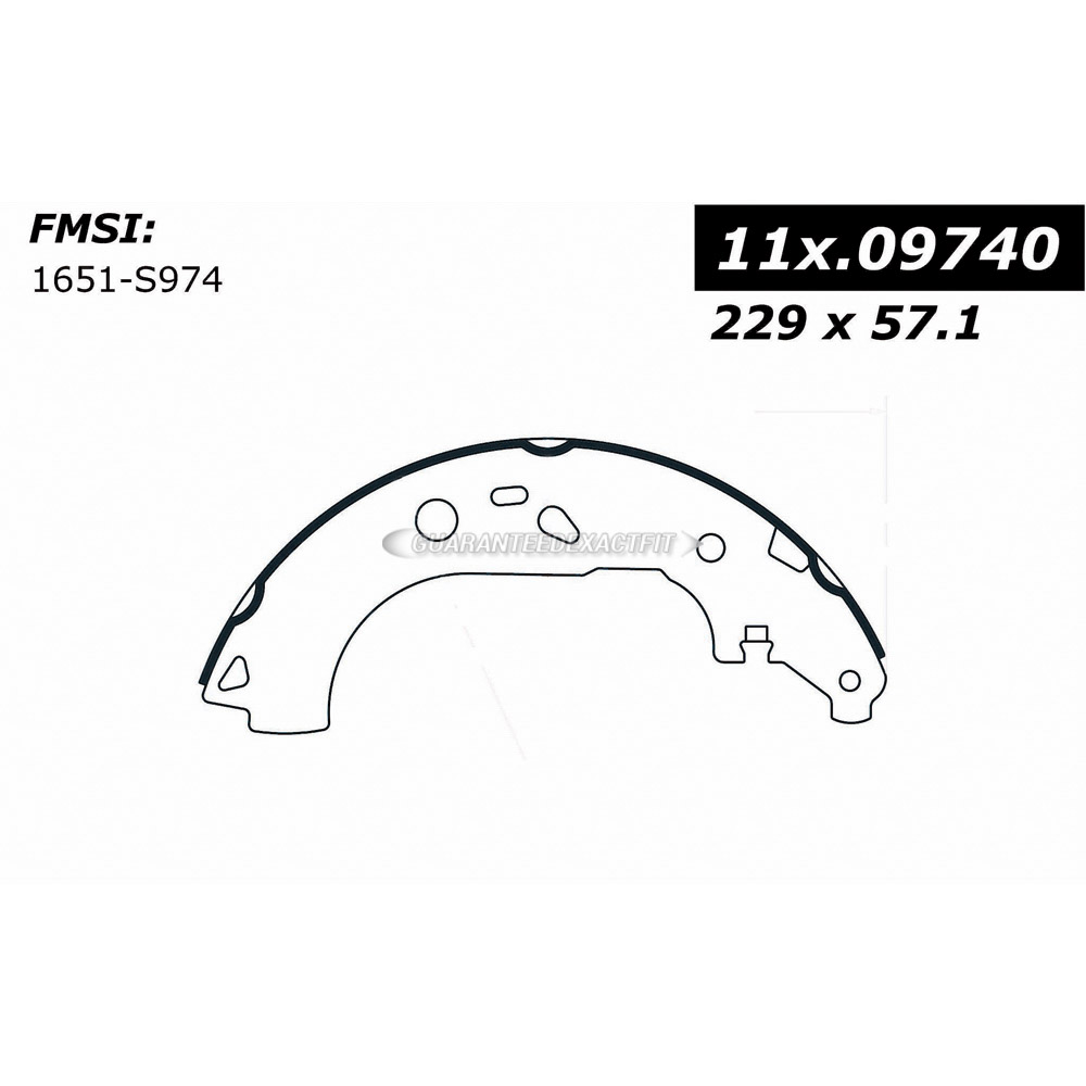 2012 Ford Transit Connect Brake Shoe Set