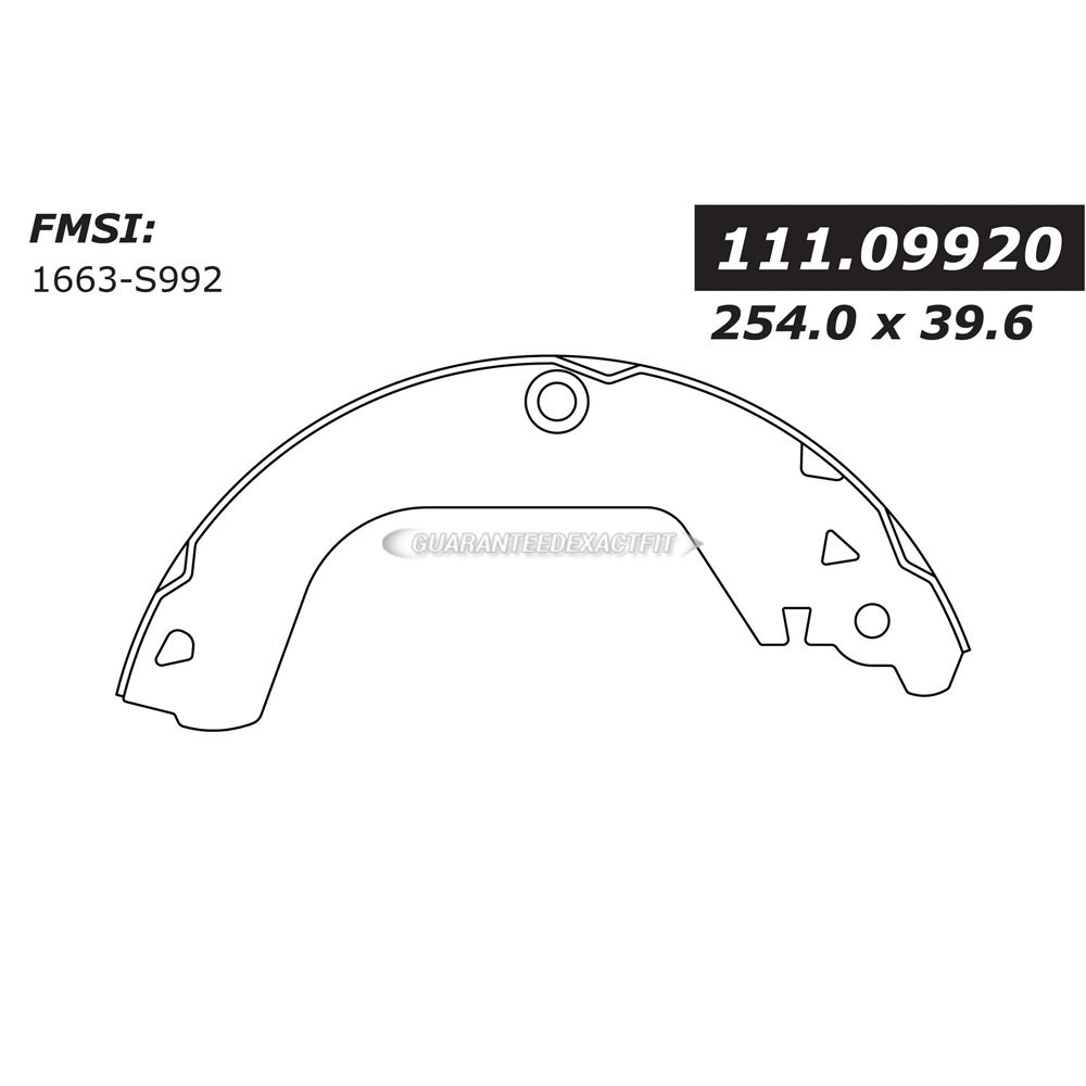 2011 Chevrolet Cruze Brake Shoe Set