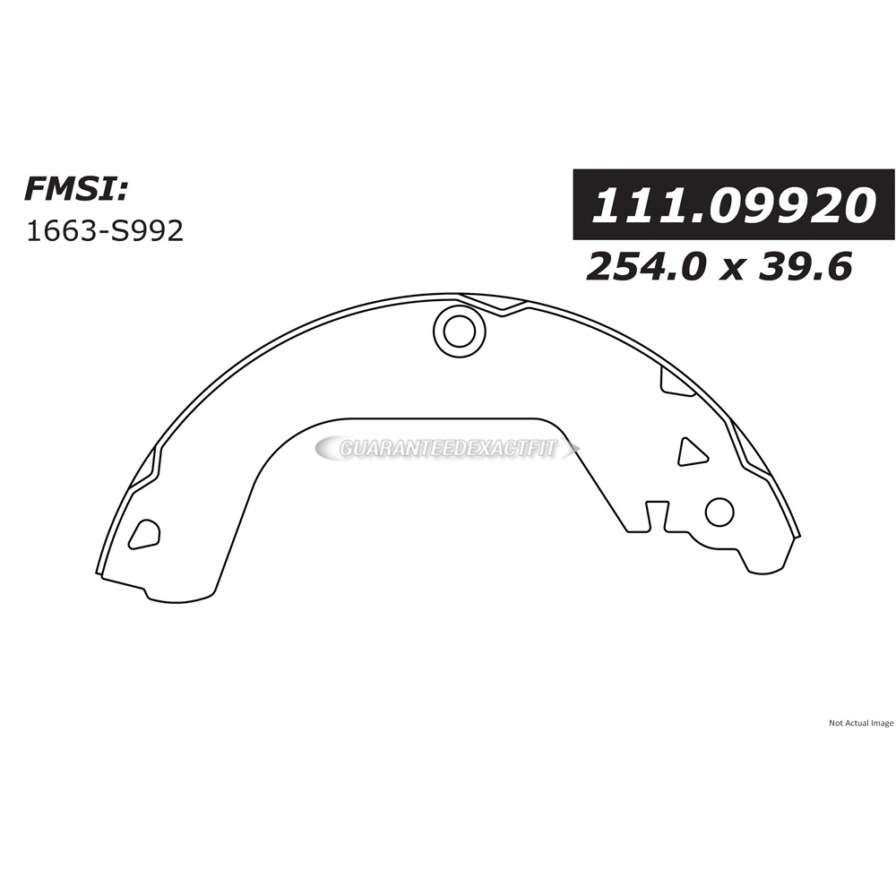 2011 Chevrolet Cruze Brake Shoe Set