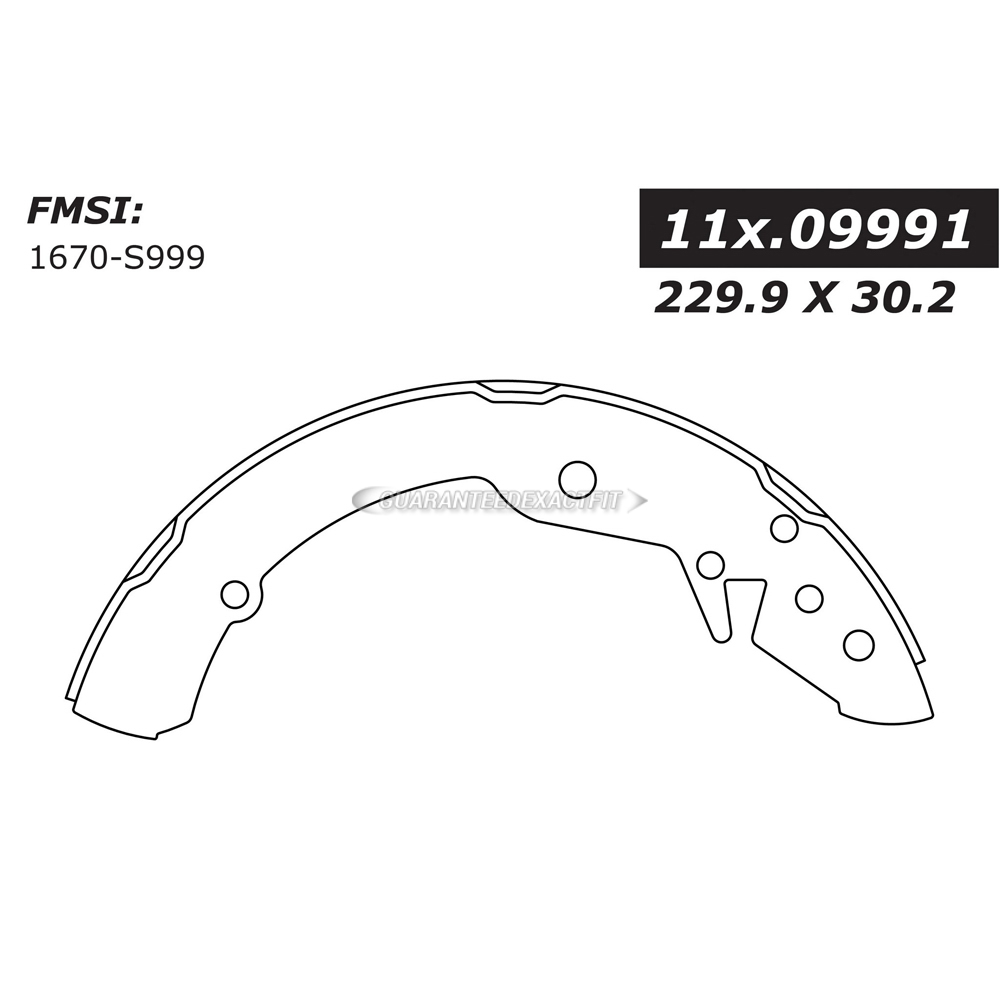 2012 Volkswagen Jetta Brake Shoe Set