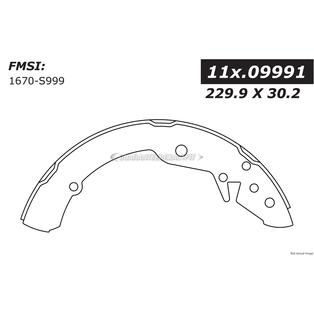 2012 Volkswagen Jetta Brake Shoe Set
