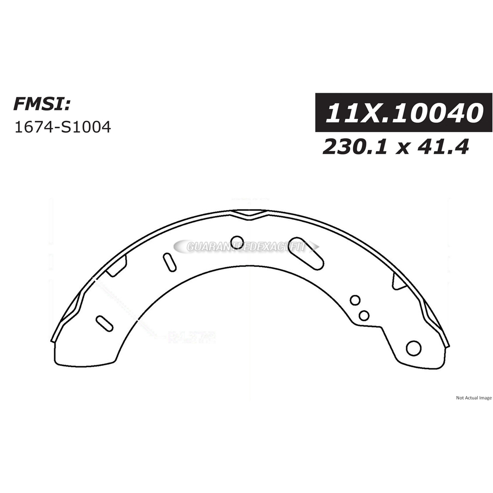 2012 Ford Focus Brake Shoe Set