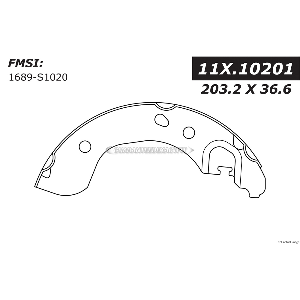 2014 Nissan Versa Note Brake Shoe Set