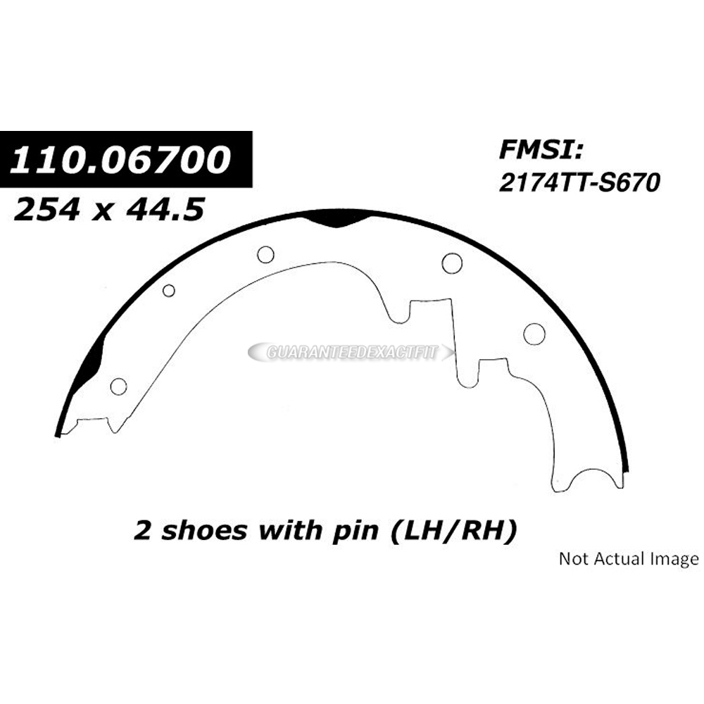2000 Jeep Cherokee Brake Shoe Set
