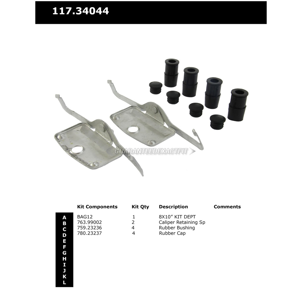 2015 Bmw 528 Disc Brake Hardware Kit