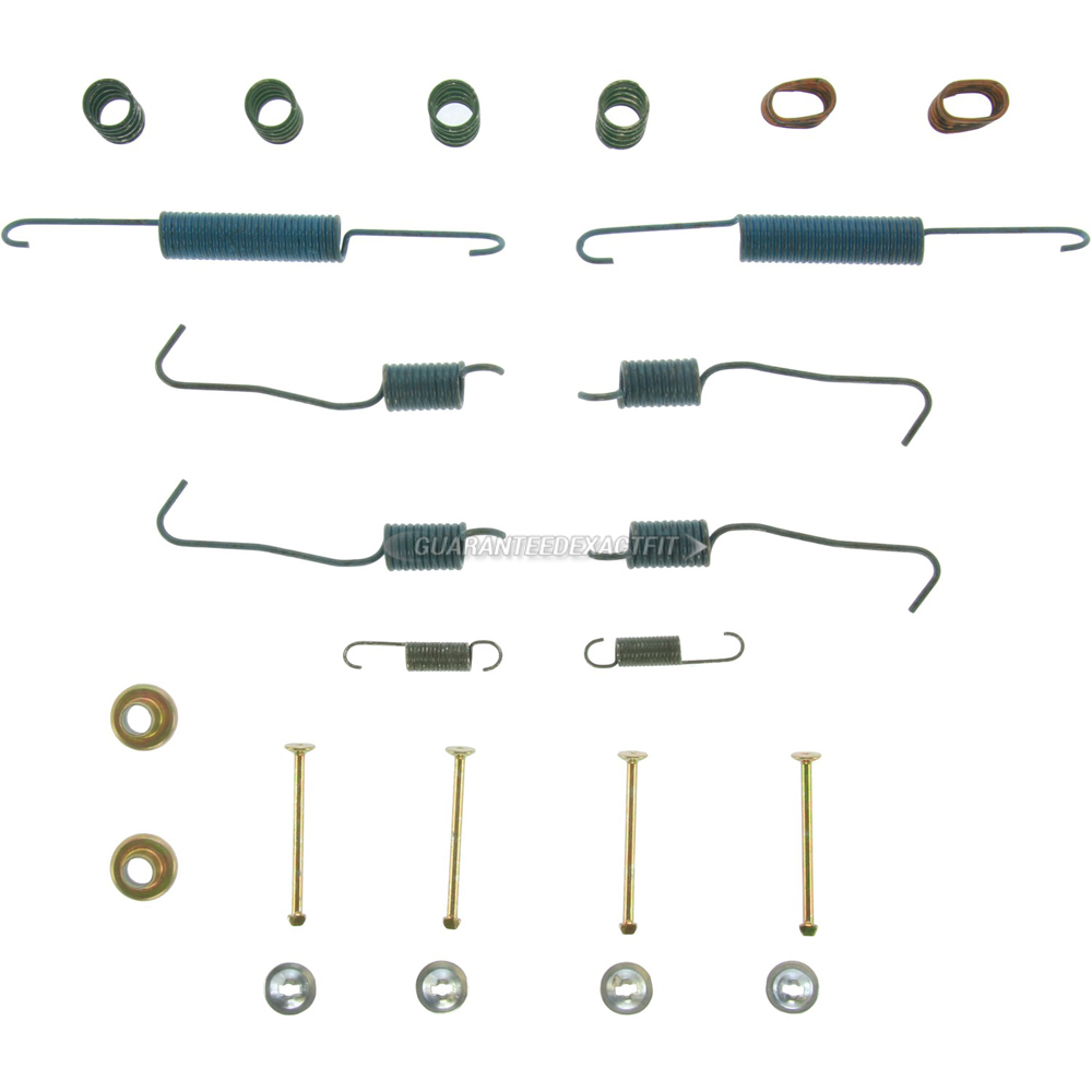 Complete Rear Brake Drum Hardware Kit for Mazda B2600 1990-1993