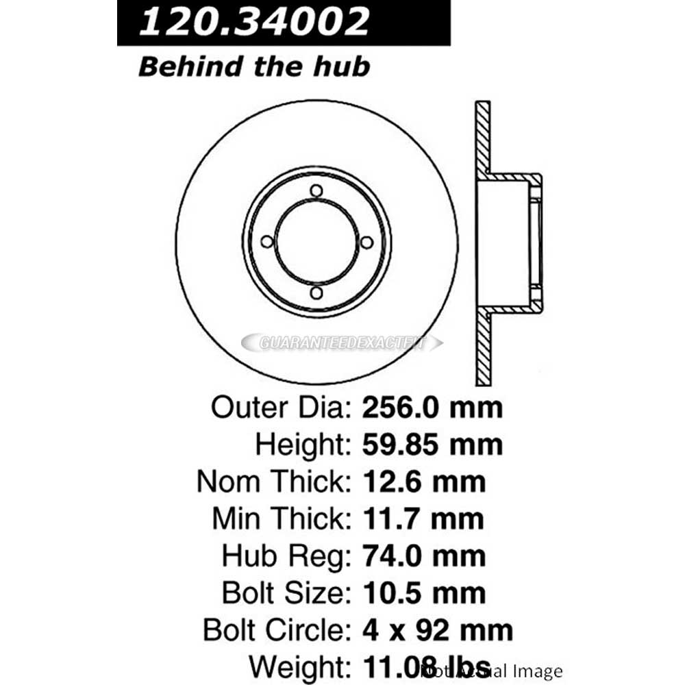 Bmw 2002 brake rotor